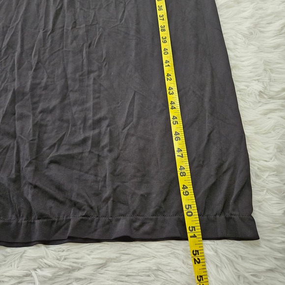 Wolford Women's Black Shiny Viscose Square Neck Strappy Maxi Tube Dress. Size S - Picture 8 of 8